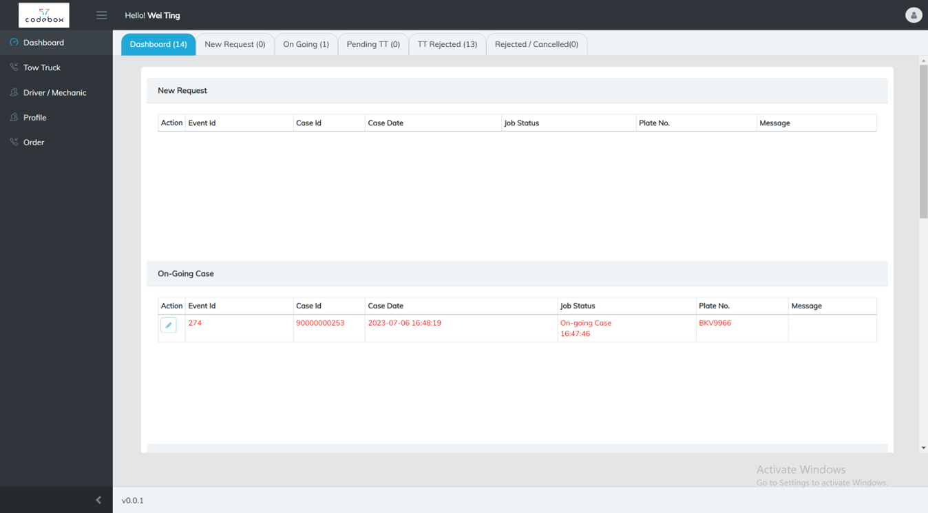 Cloud-based Towing Management Software | 57 Codebox